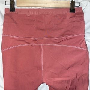 Lululemon pink align leggings size 6 with thick lululemon waistband